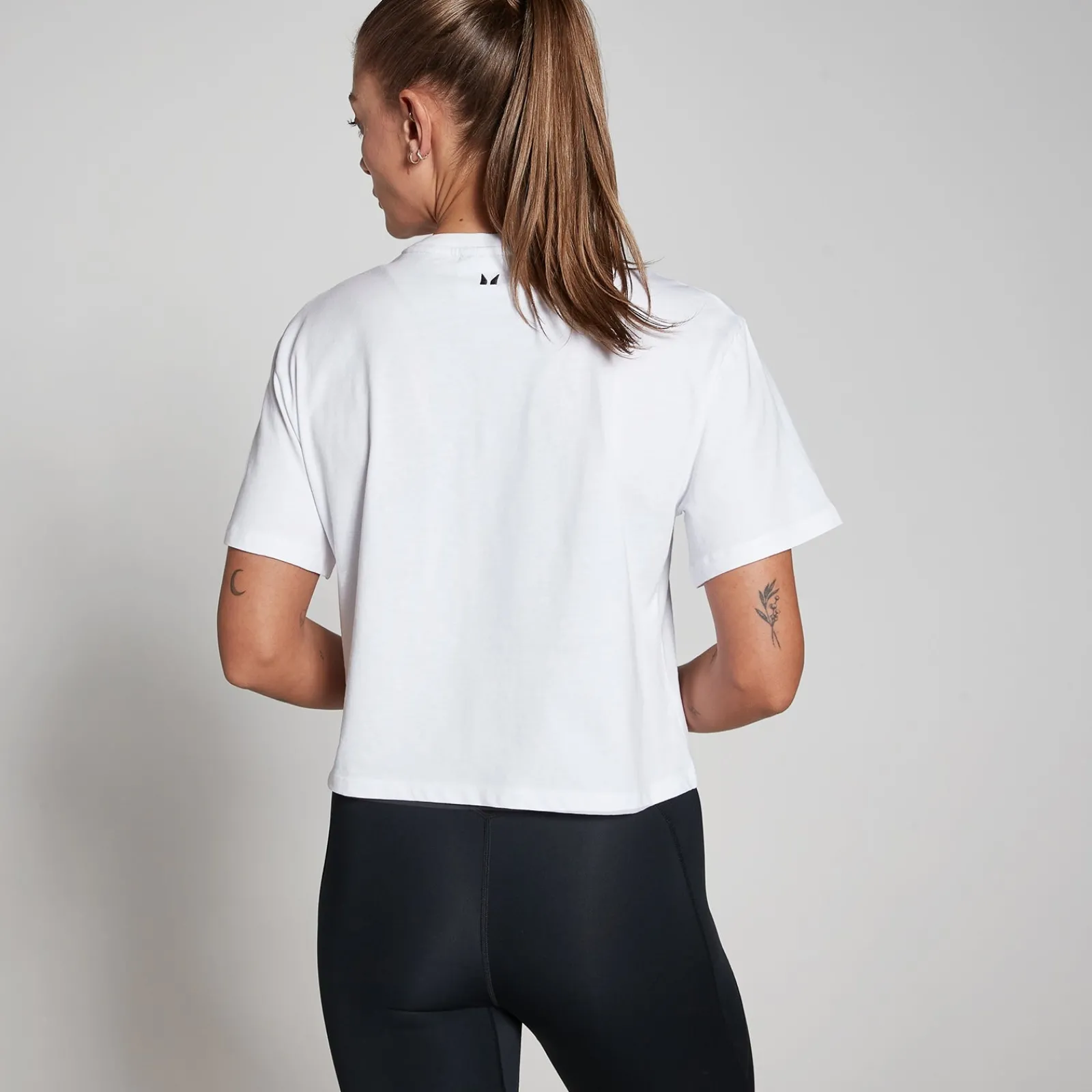 New P Baic croptop et oe pavor en korte ouwen voor dae DAMES T-Shirts & Tops