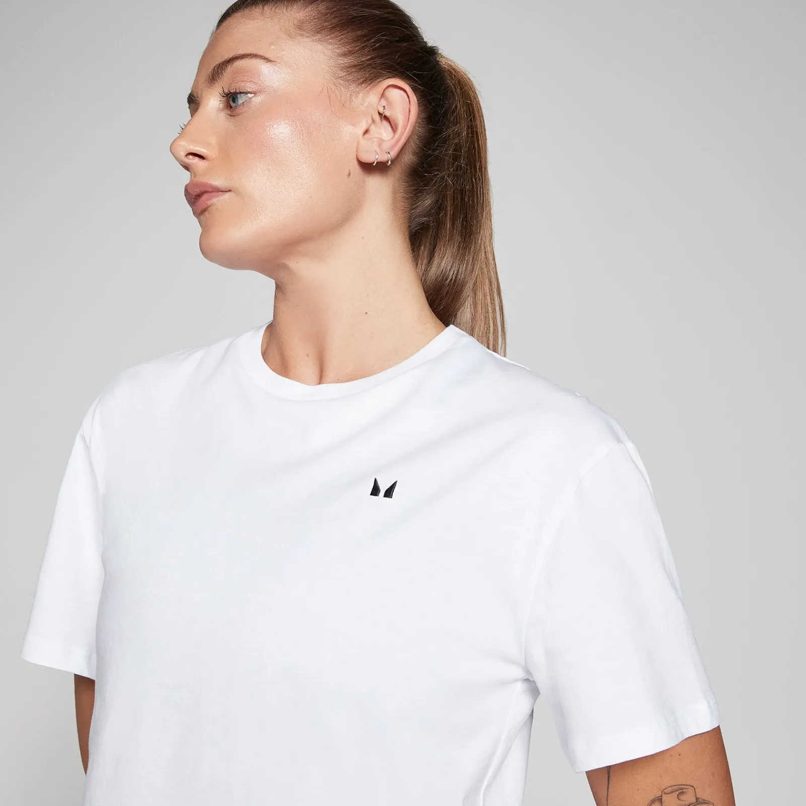 New P Baic croptop et oe pavor en korte ouwen voor dae DAMES T-Shirts & Tops