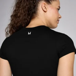 Hot P Baic croptop et nauwuitende pavor en korte ouwen voor dae DAMES Crop Tops|T-Shirts & Tops