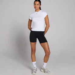 P Baic T-hirt et nauwuitende pavor en korte ouwen voor dae DAMES T-Shirts & Tops