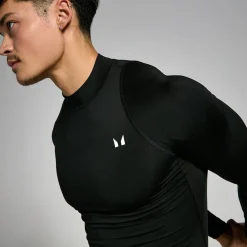 MP bailaag traininghirt met hoge hal en lange mouwen voor heren Heren Basis Lagen|T-Shirts & Tops