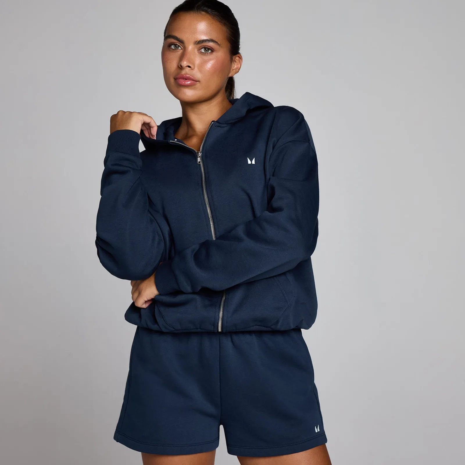 Clearance P Dae Baic Zip Through Hoodie DAMES Hoodies
