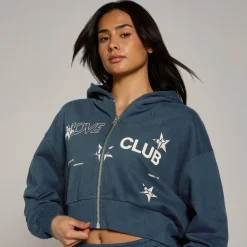 Discount P Dae ove Cub Grafiche ichtgewicht oopback Hoodie et Rit DAMES Hoodies