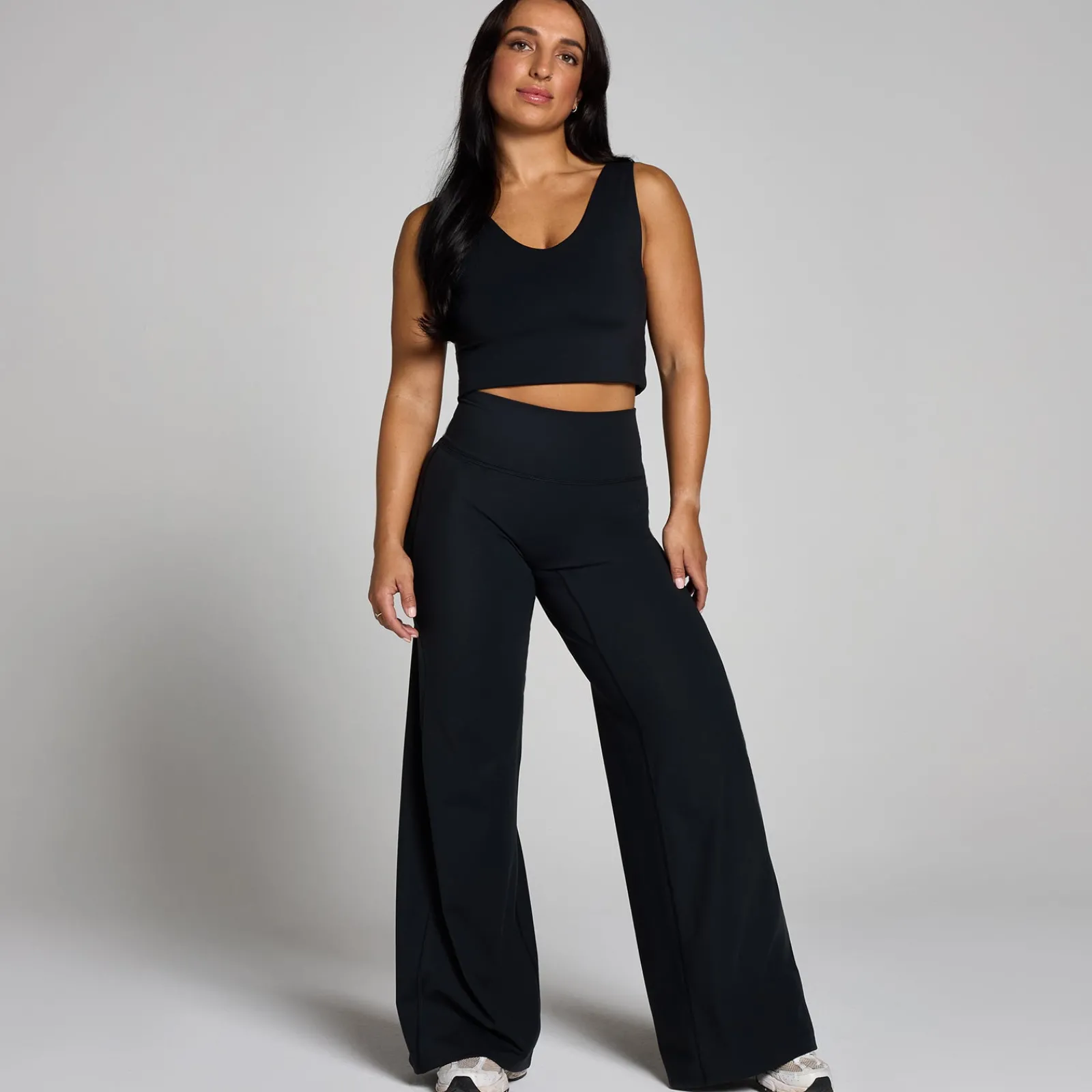 P Dae Petite Tepo Wijde Pijpen Broek DAMES Joggingbroeken|Leggings