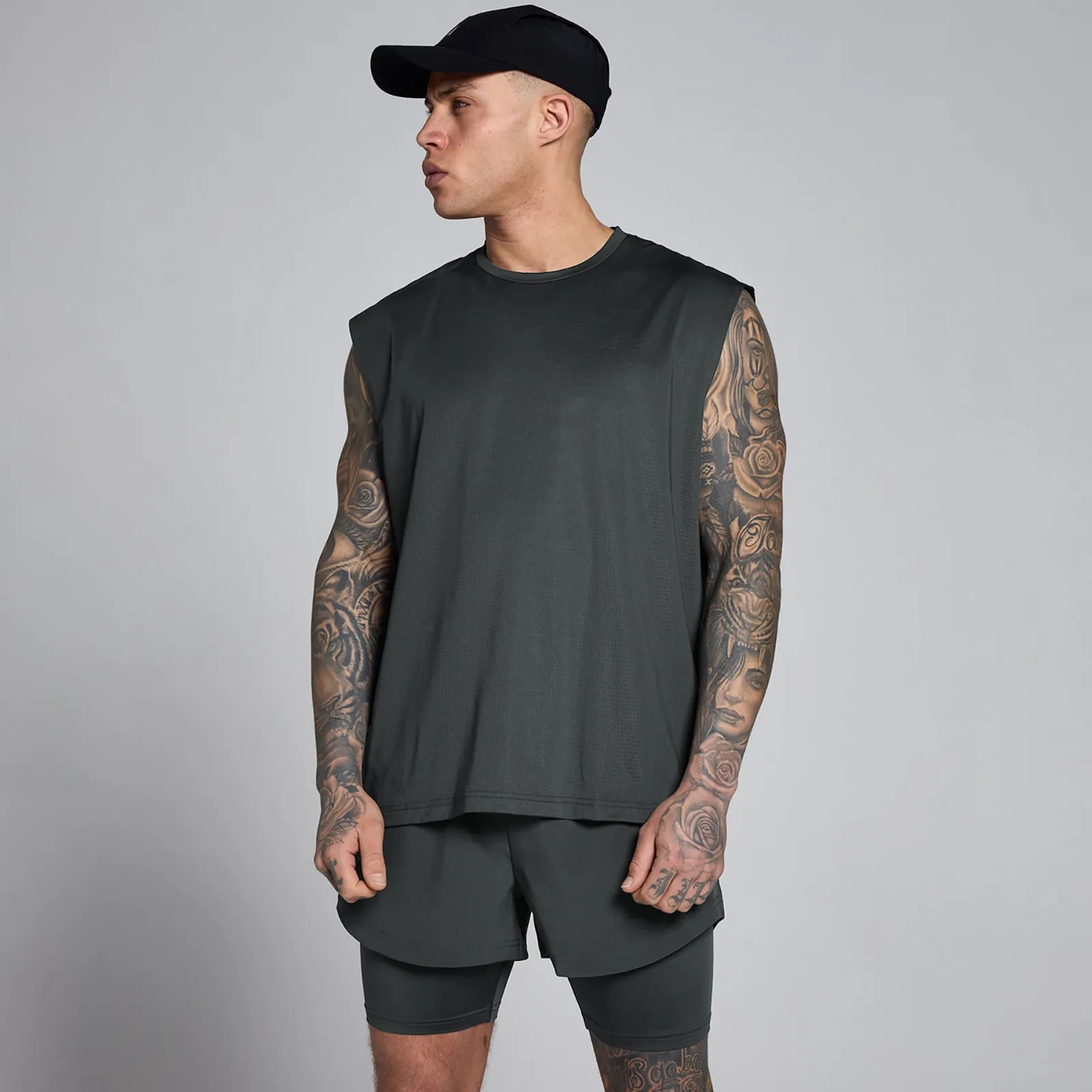 P Hybrid Overized eh Tanktop voor Heren Heren Stringers & Tanks|T-Shirts & Tops