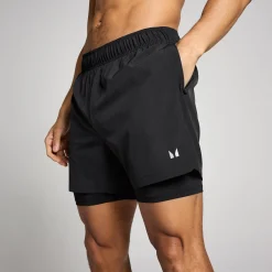 Best P 2-in-1-traininghort et binnenbeenengte van 13 c voor heren Heren Shorts