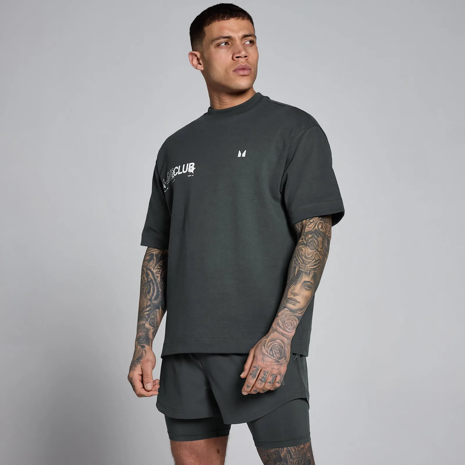 New P en' Hybrid Graphic Overized Cotton T-hirt Heren T-Shirts & Tops