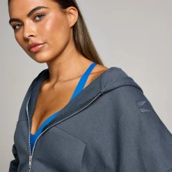 Clearance P Tepo gecropte hoodie et rit voor dae DAMES Hoodies