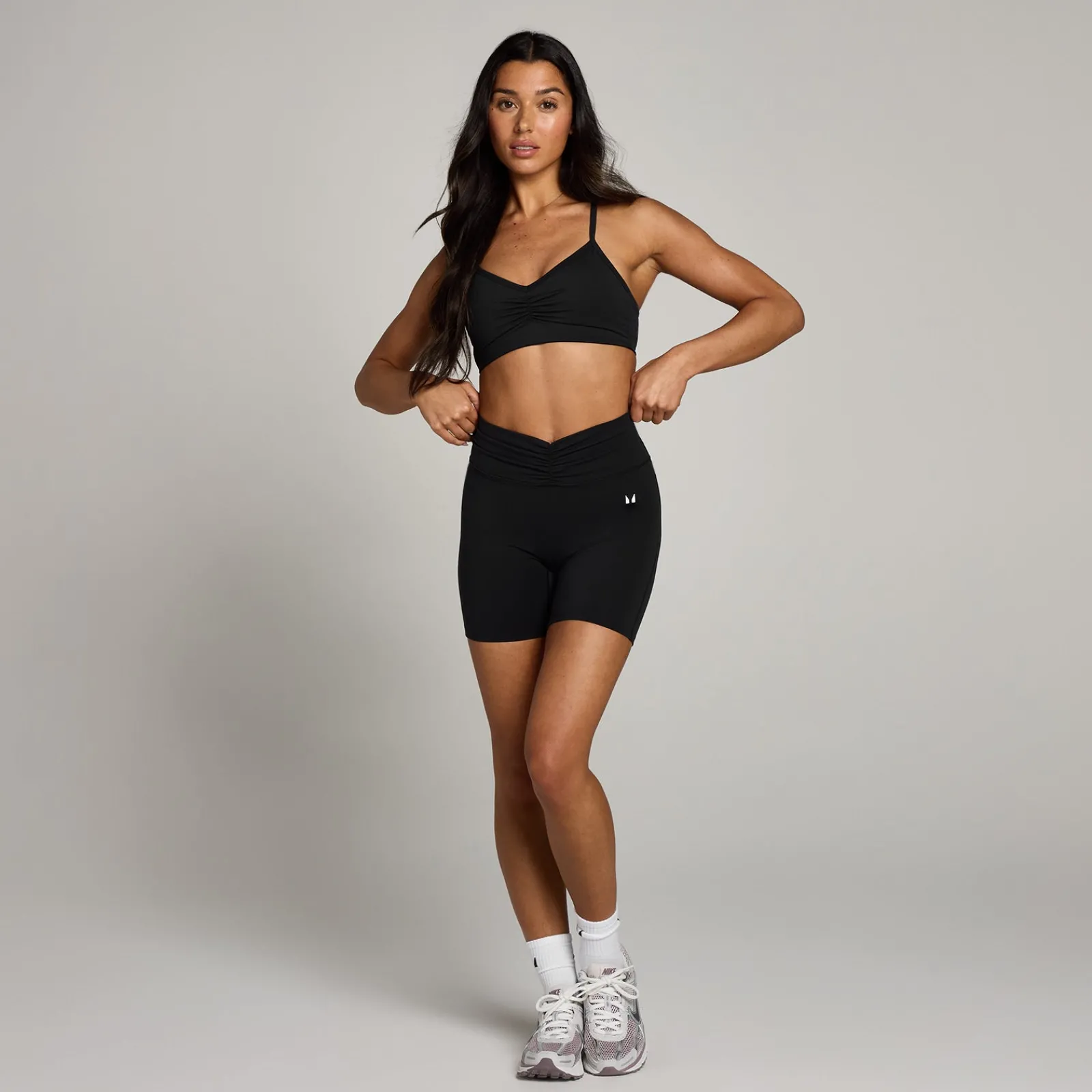 New P Tepo hort et gepooide voorzijde voor dae DAMES Shorts
