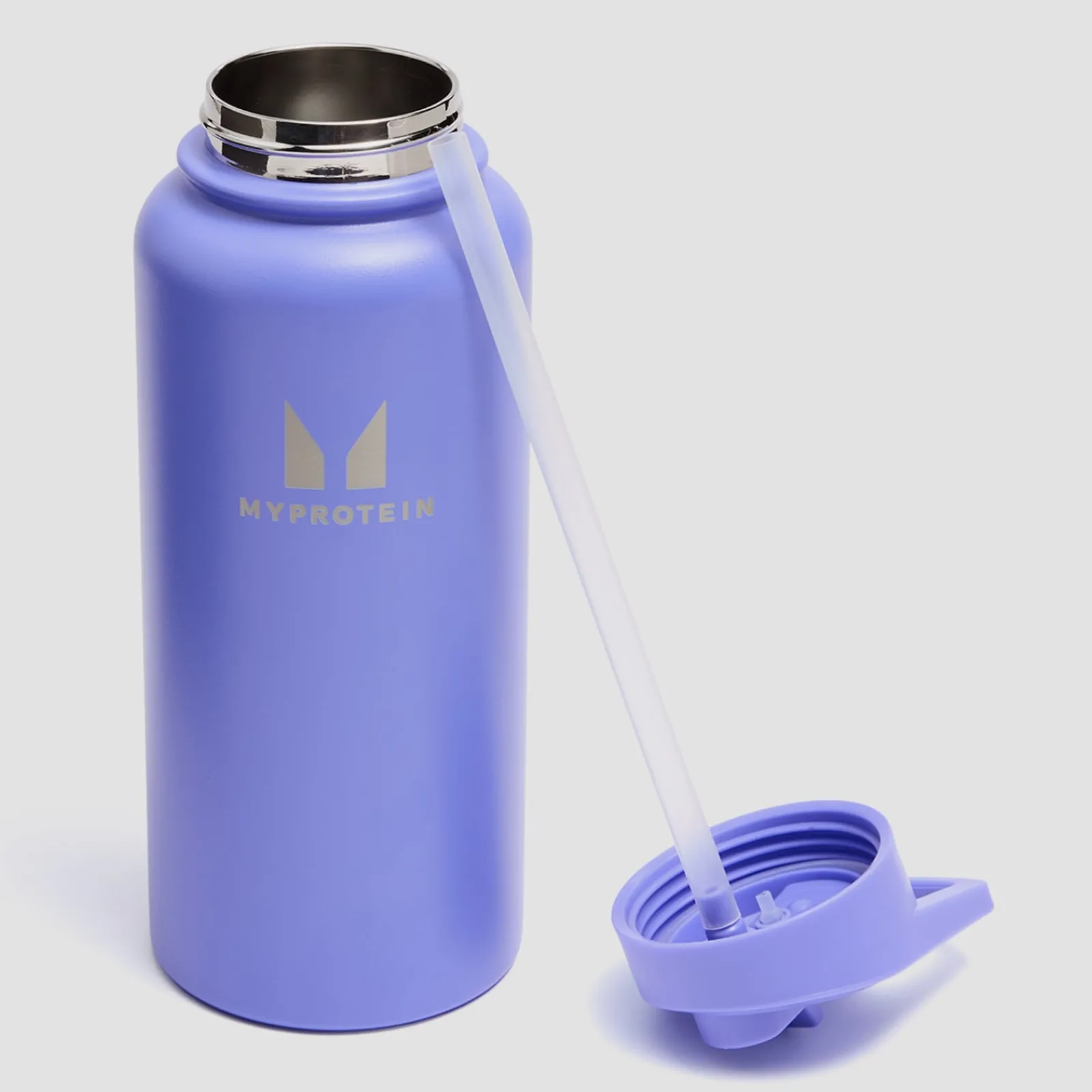 Best Gerecyclede Metalen Fles met Klaprietje 1L Shakers & Flessen