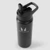 Outlet gerecyclede metalen fles met fliprietje 500 ml Shakers & Flessen