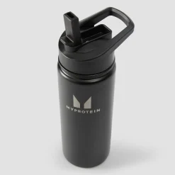 Outlet gerecyclede metalen fles met fliprietje 500 ml Shakers & Flessen