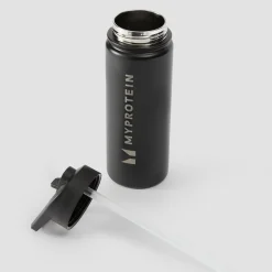Outlet gerecyclede metalen fles met fliprietje 500 ml Shakers & Flessen