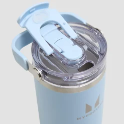 New Gerecycled Metaal Top Handvat Rietje Fles 900ml Shakers & Flessen